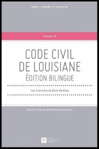 Cover page of the book "Code Civil de Louisiane - édition bilingue"