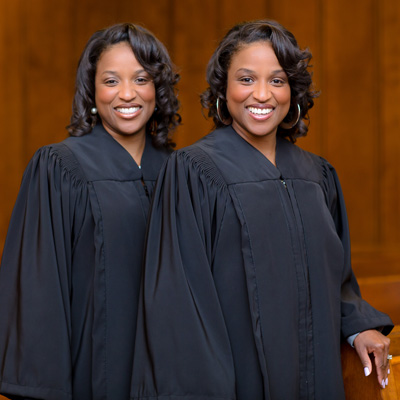 Law Alumni pose for a selfie at a reunion reception