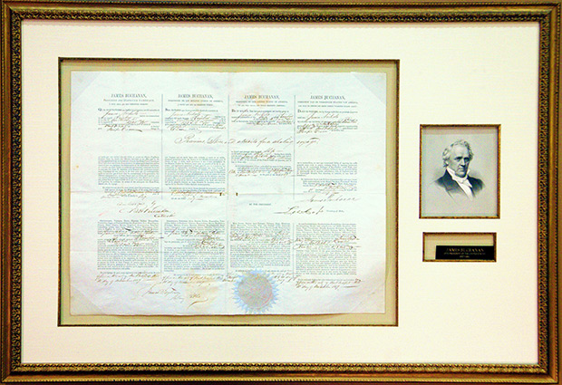 James Buchanan Multi-language Sea Letter Issued November 11, 1859