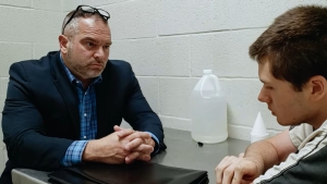 LSU Law alumnus and criminal defense attorney Jarrett Ambeau in the Neflix trailer for the "I Just Killed My Dad" docuseries.