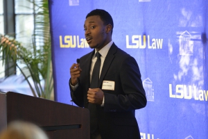 LSU Law student Broxton Lance Harvey at the 2023 Scholarship Reception. 