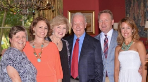 Cissy and Russell J. Stutes, Sr. (center) at their 55th wedding anniversary celebration with their children (from left to right) Lisa Stutes, Christi Stutes Clark, Russell “Rusty” Stutes, Jr., and Leslie Stutes Milligan.