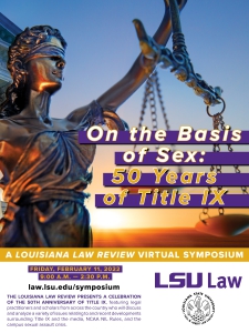 2022 Louisiana Law Review Symposium poster
