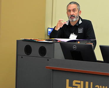 Photo of lecturer during Apprenticeship Week