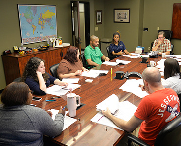 Photo of students in class