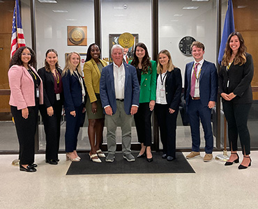 Photo of students at the District Attorney's Office