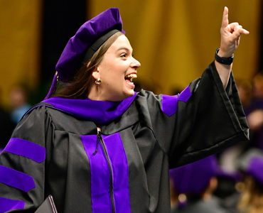 Photo of student at graduation